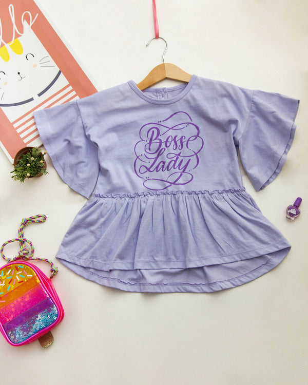 PURPLR GIRLS FROCK - MUROB