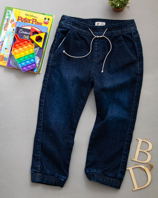 KIDS JOGGER PANT (DENIM) - KIMPLE