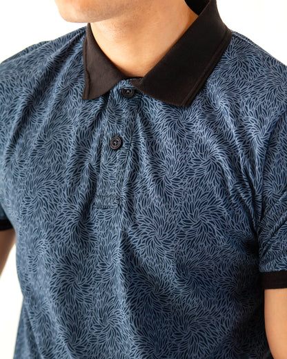 PRINTED POLO - AESON