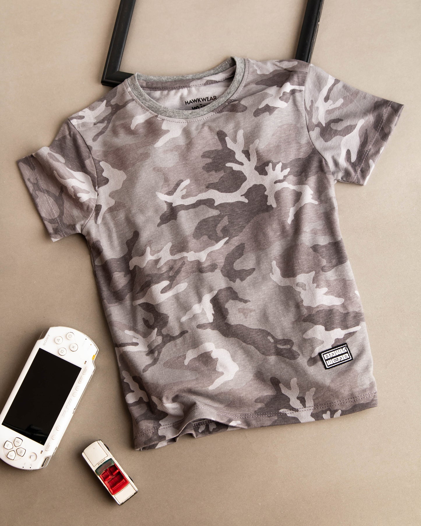 CAMO GRAY BOYS T-SHIRT - BULKER