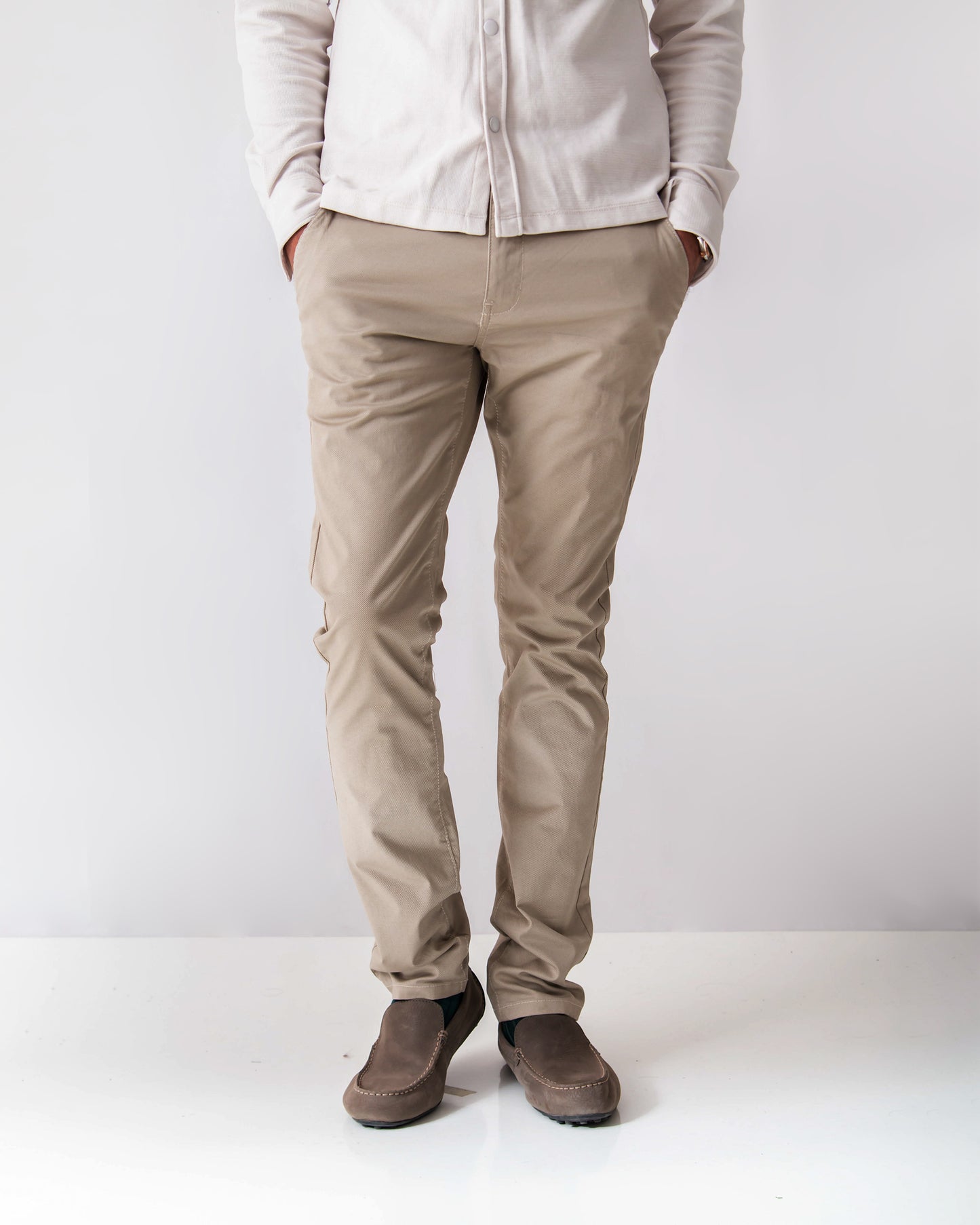 MENS COTTON CHINOS - KHAKER