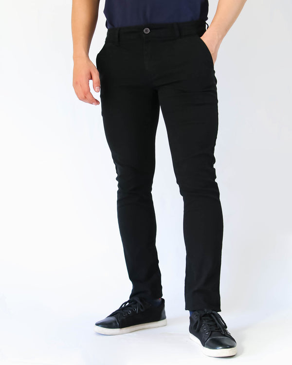 MENS SKINNY FIT COTTON CHINOS - LESTAN