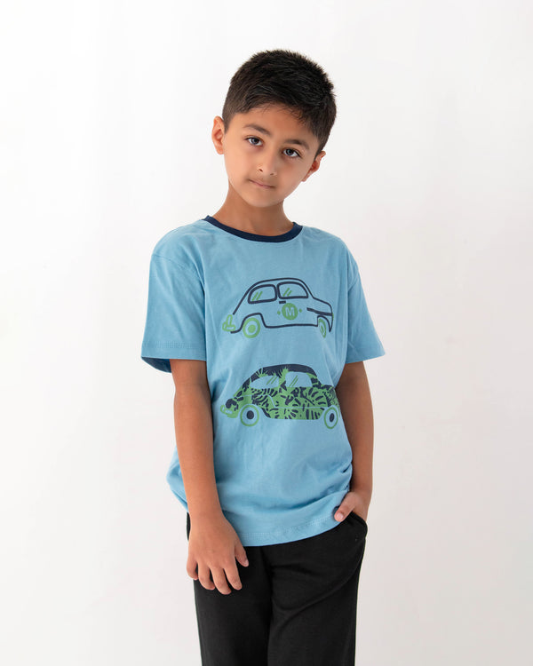 BLUE BOYS T-SHIRT - OMIG