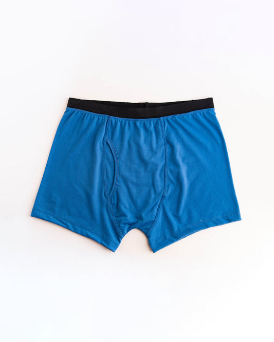 ROYAL BLUE ELASTICATED WAISTBAND BOXER - SILUT