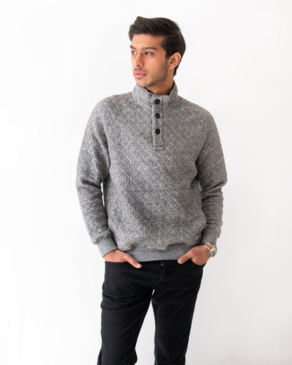 MENS MOCK NECK SWEAT - TENG