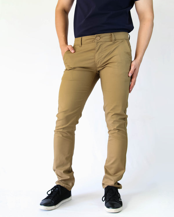 MENS SLIM FIT COTTON CHINOS - VROX