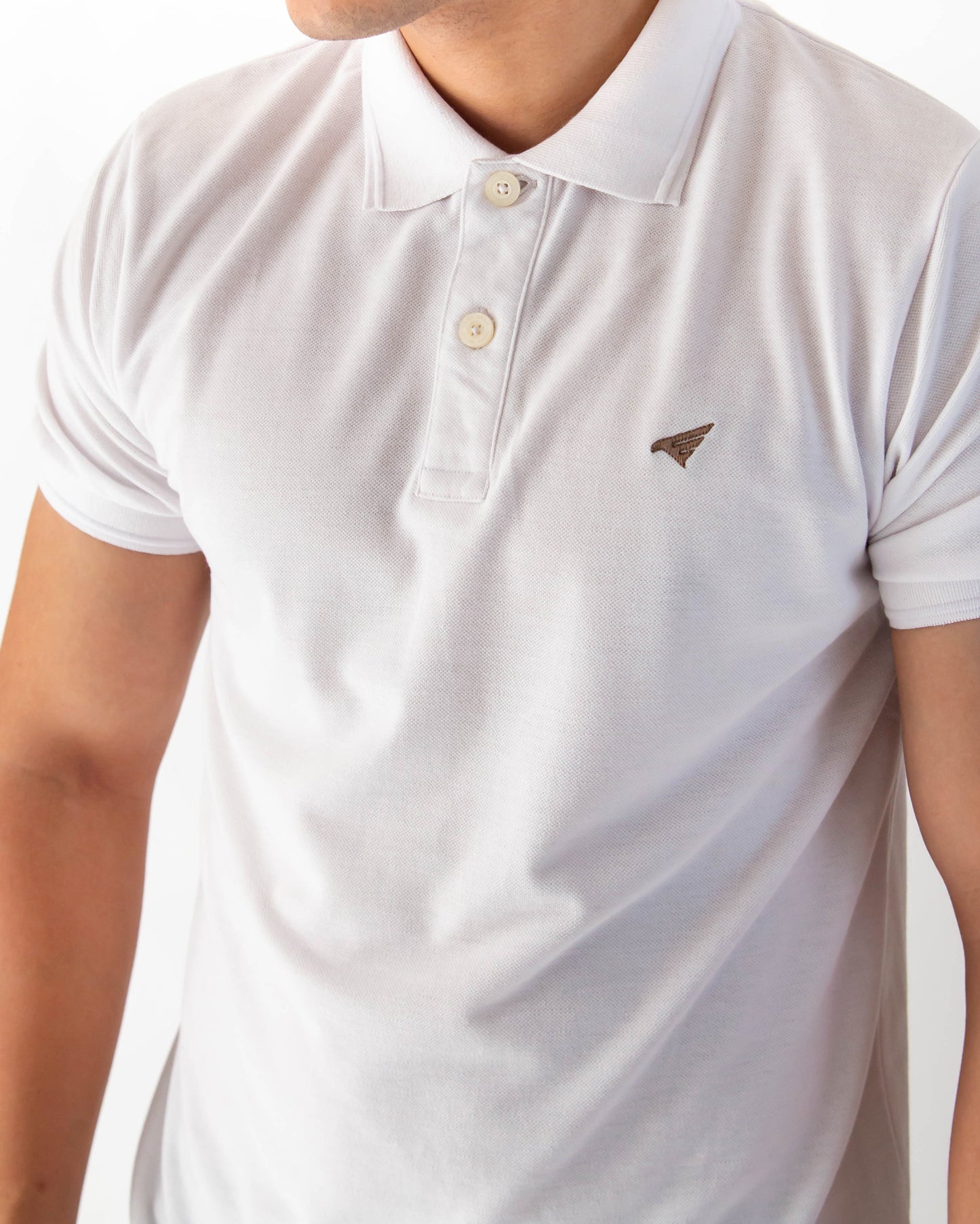 WHITE BASIC POLO - WHITO