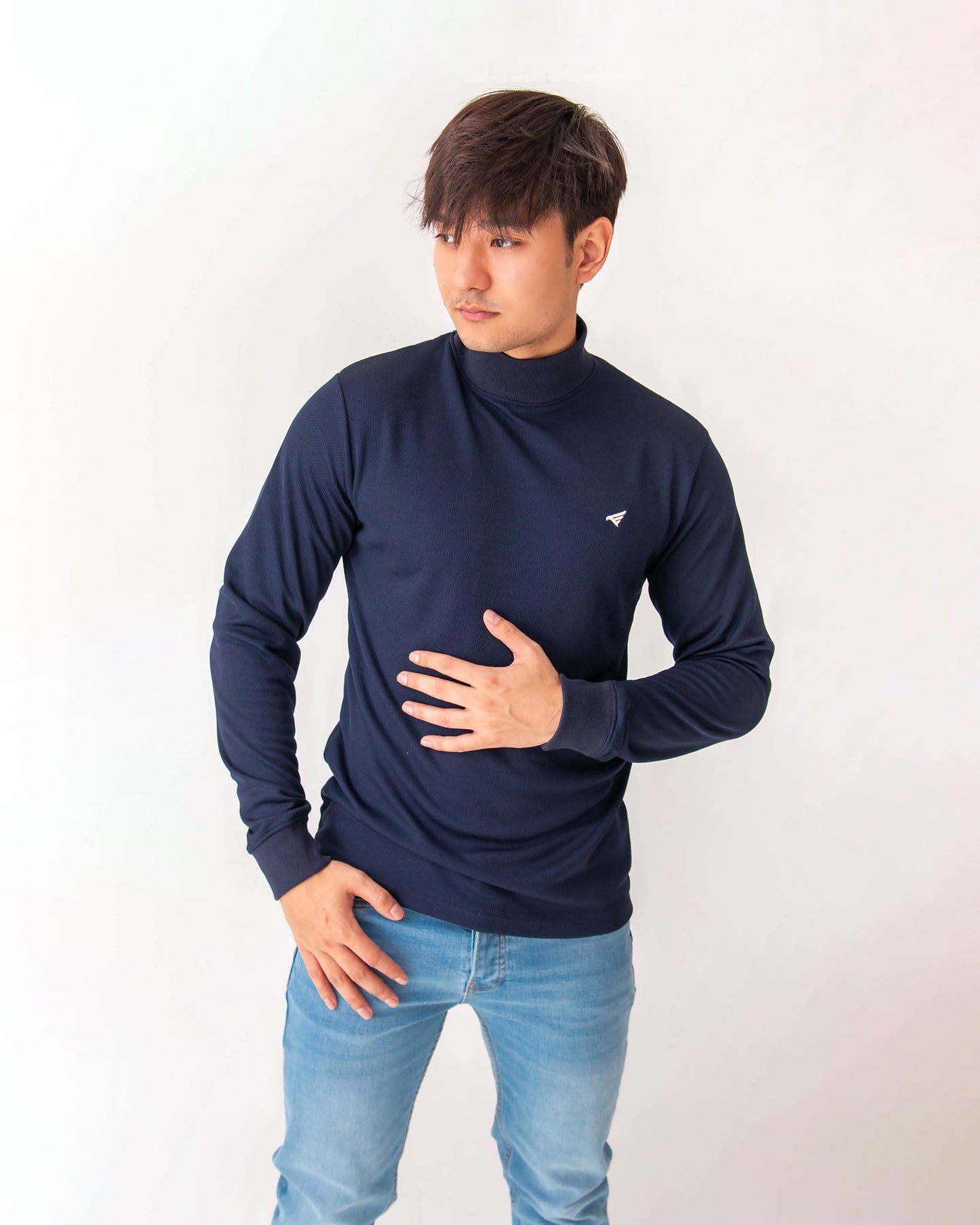 ACTIVE WEAR TURTLE NECK SWEAT - OMEGA